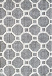 Dynamic Rugs SILKY SHAG 5903-901 Silver and White